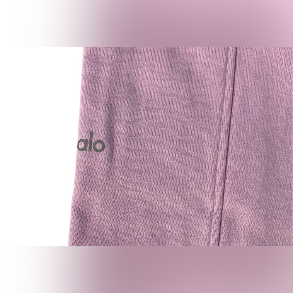 Alo High waisted Free time straight leg sweatpants Sugarplum L - Picture 9 of 16